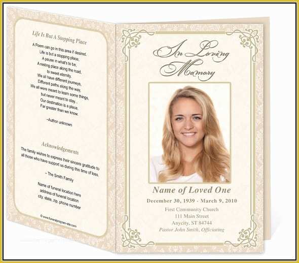 Free Funeral Program Template Download 2010 Of Funeral Program Template Word Template Resume Examples