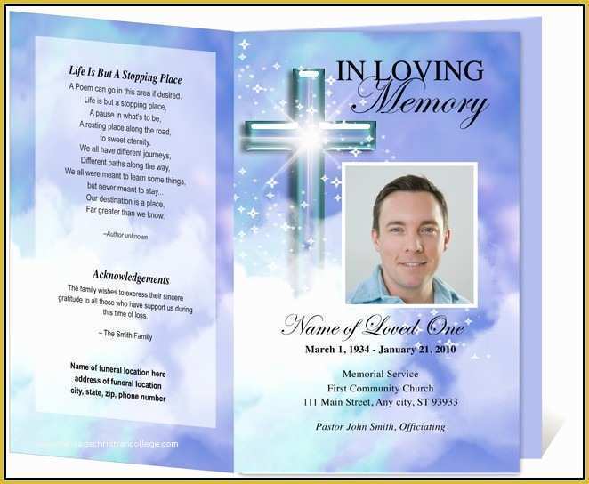 Free Funeral Program Template Download Of Funeral Program Template Shop Template Resume