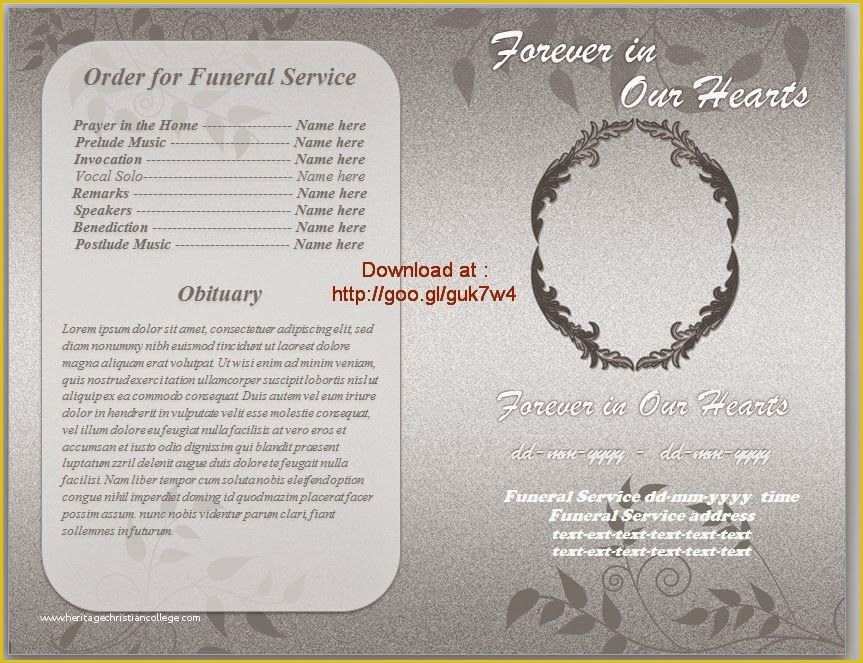 Free Funeral Program Template Download Of Pin by Sam Bither On Funeral Program Templates for Ms Word