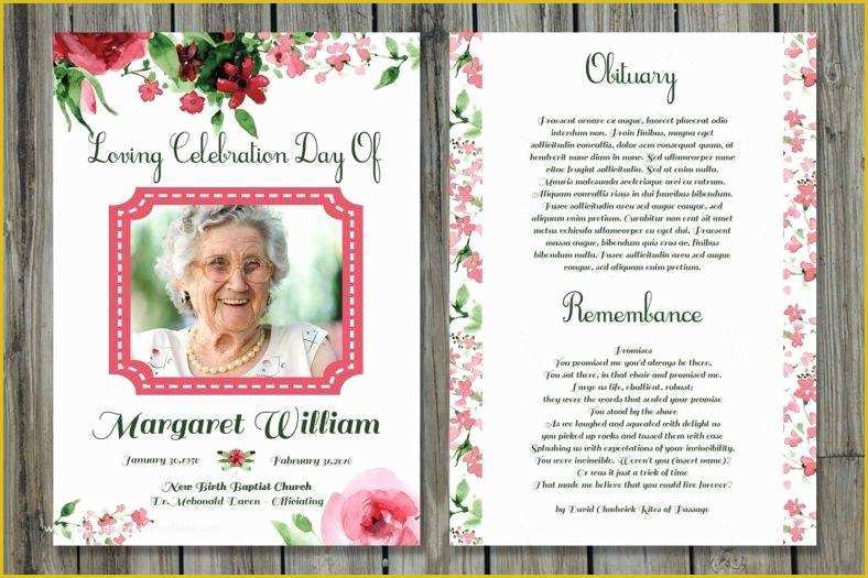 Free Funeral Program Template Indesign Of 20 Memorial Card Designs & Templates Psd Ai Indesign