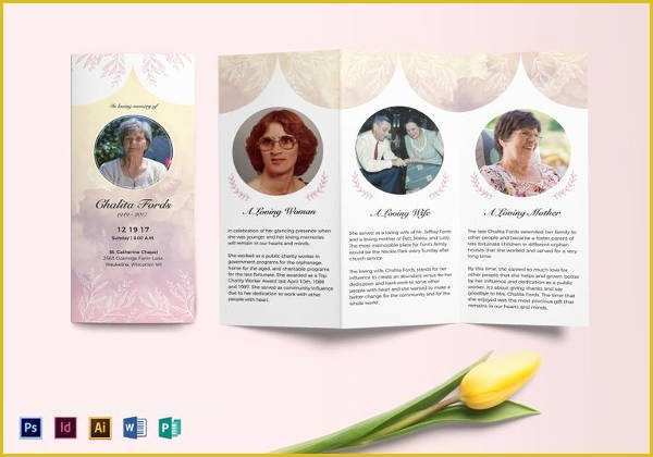 Free Funeral Program Template Indesign Of 30 Funeral Program Brochure Templates – Free Word Psd