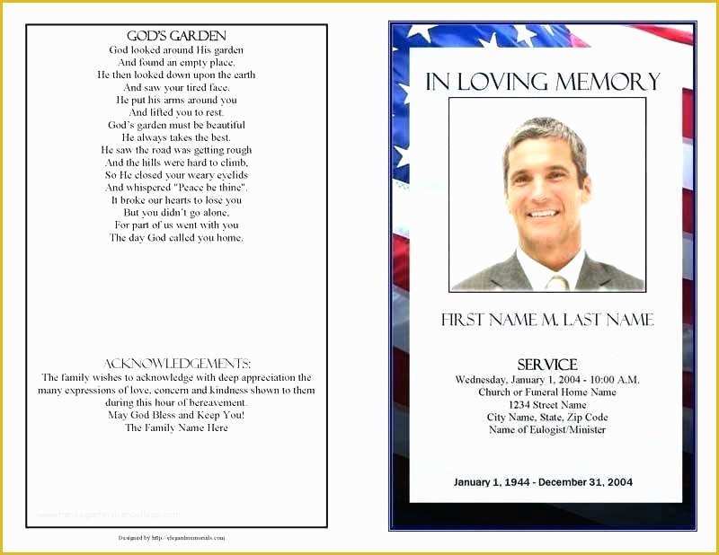 Free Funeral Program Template Indesign Of Free Funeral Program Template – Onwebo