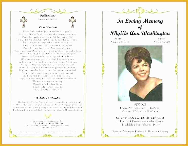 Free Funeral Program Template Indesign Of Funeral Handout Template Free Brochure Indesign Pamphlet