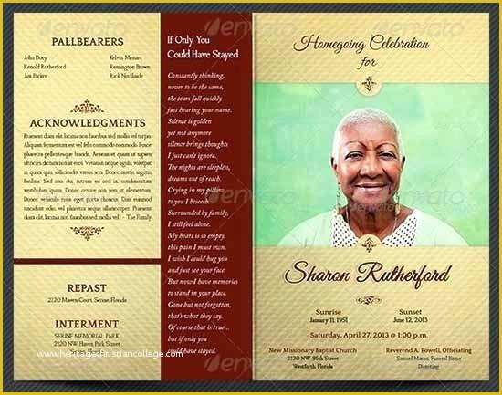 Free Funeral Program Template Indesign Of Funeral Handout Template Free Brochure Indesign Pamphlet