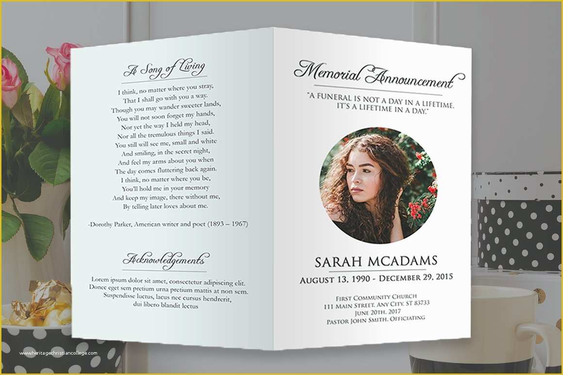 Free Funeral Program Template Indesign Of Funeral Program Shop Template Brochure Templates