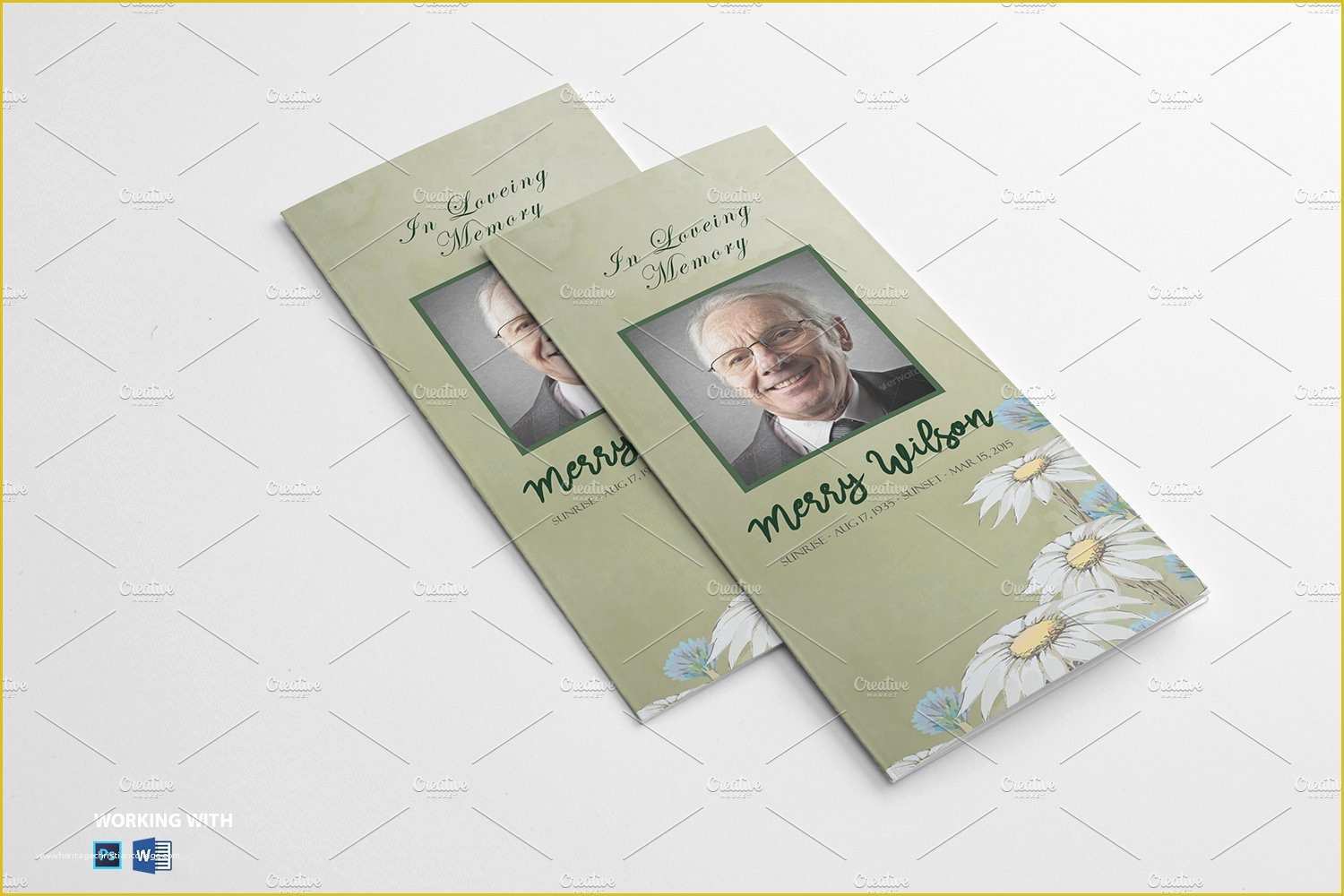 Free Funeral Program Template Indesign Of Trifold Funeral Program Template Brochure Templates