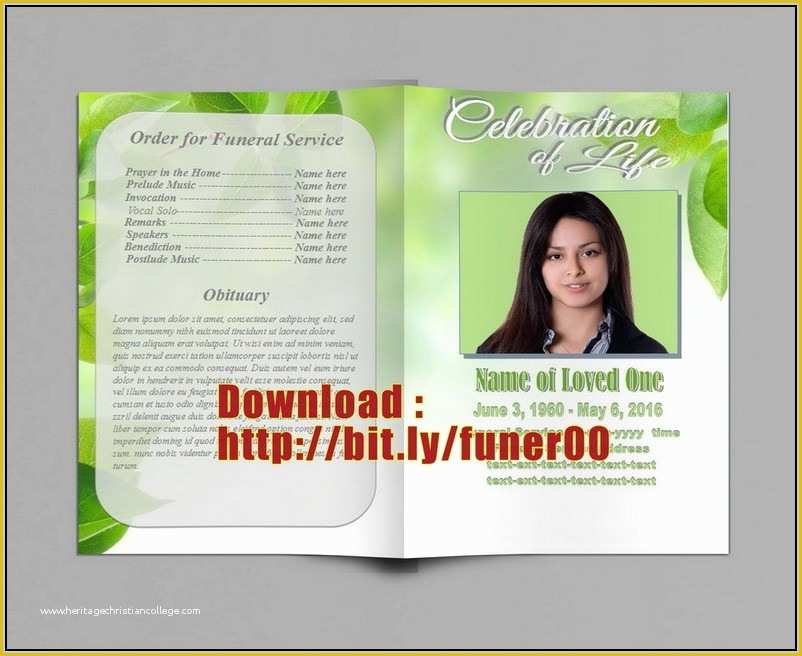 Free Funeral Program Template Microsoft Publisher Of Free Funeral Program Template for Microsoft Publisher