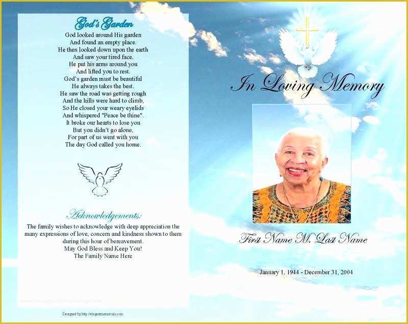 Free Funeral Program Template Microsoft Publisher Of Free Memorial Templates Roses Funeral Program Template