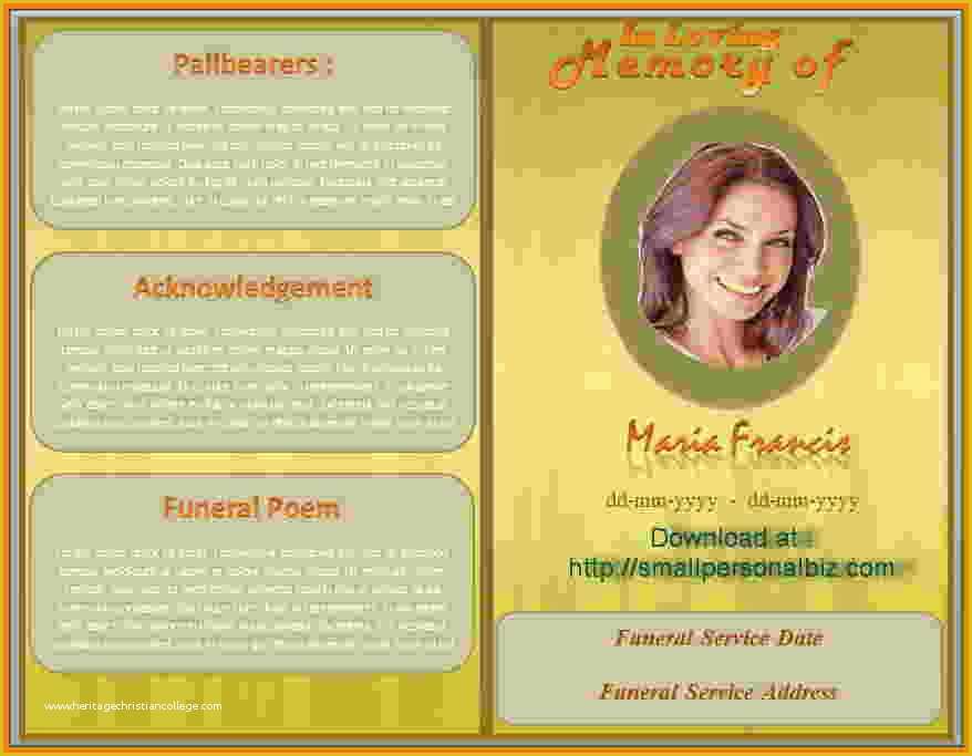 Free Funeral Program Template Microsoft Publisher Of Funeral Program Template Microsoft Sarahepps