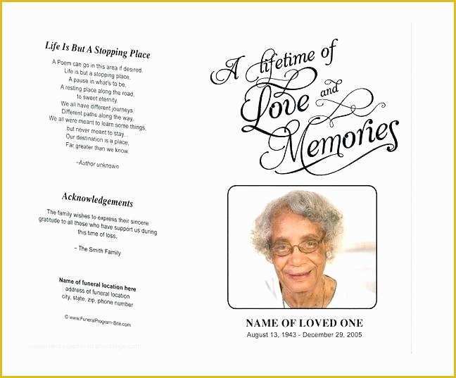 Free Funeral Program Template Microsoft Publisher Of Funeral Program Templates Publisher Obituary Template Free