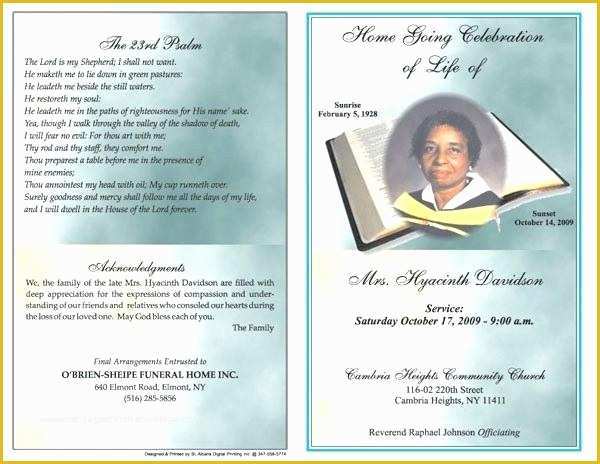 Free Funeral Program Template Photoshop Of Free Funeral Program Template Download Invitation Word
