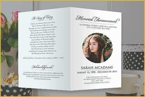 Free Funeral Program Template Photoshop Of Free Shop Funeral Program Templates Designtube