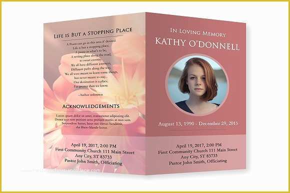 Free Funeral Program Template Photoshop Of Free Shop Funeral Program Templates Designtube