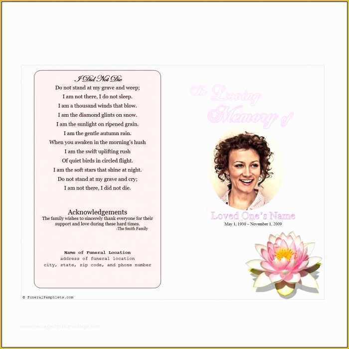 Free Funeral Program Template Photoshop Of Funeral Program Template Shop Template Resume