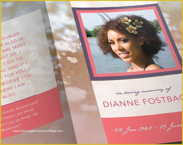 Free Funeral Program Template Photoshop Of Obituary Program Template 19 Free Word Excel Pdf Psd