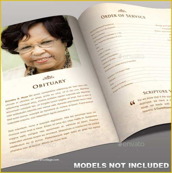 Free Funeral Program Template Photoshop Of Obituary Program Template 19 Free Word Excel Pdf Psd