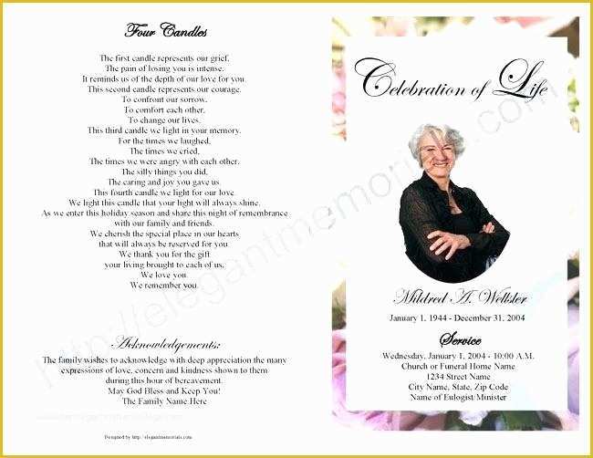 Free Funeral Program Template Photoshop Of Shop Program Template Memorial Free Funeral Program