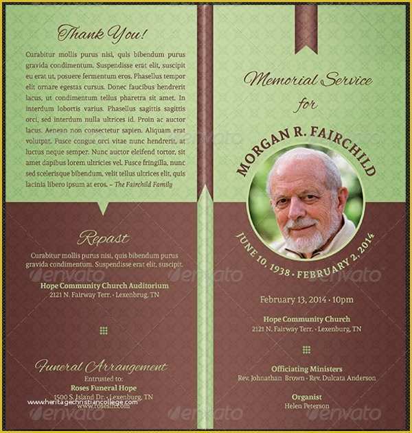 49 Free Funeral Program Template Word