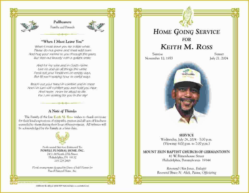 Free Funeral Program Template Word Of 5 Free Funeral Program Template for Word