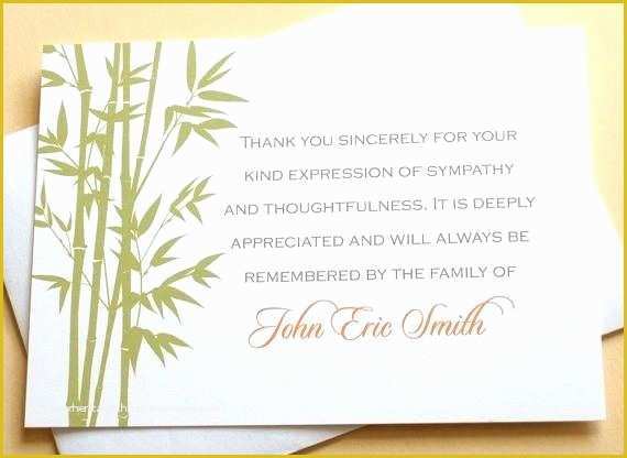 Free Funeral Thank You Cards Templates Of Funeral Cards Designs Sympathy Thank You Card Template