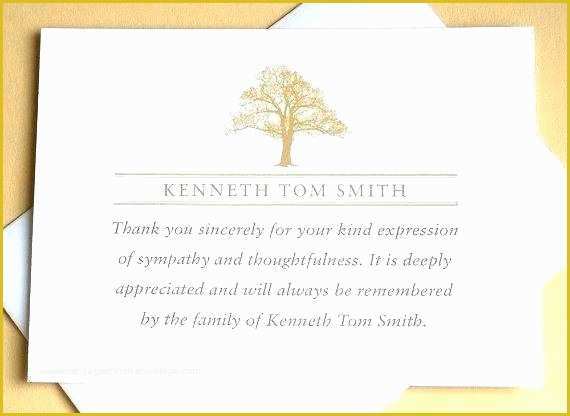 Free Funeral Thank You Cards Templates Of Funeral Cards Designs Sympathy Thank You Card Template