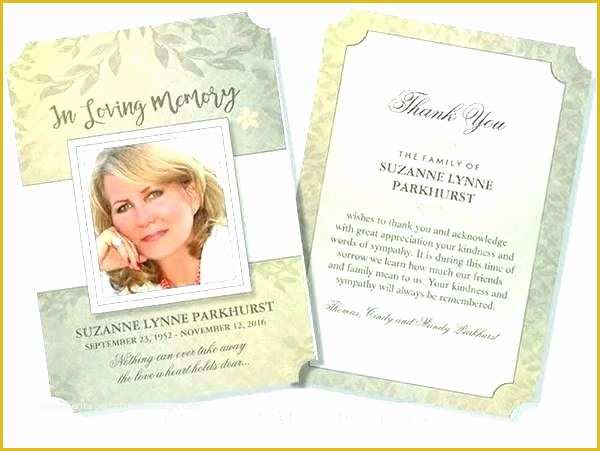 Free Funeral Thank You Cards Templates Of Thank You Card Funeral Template