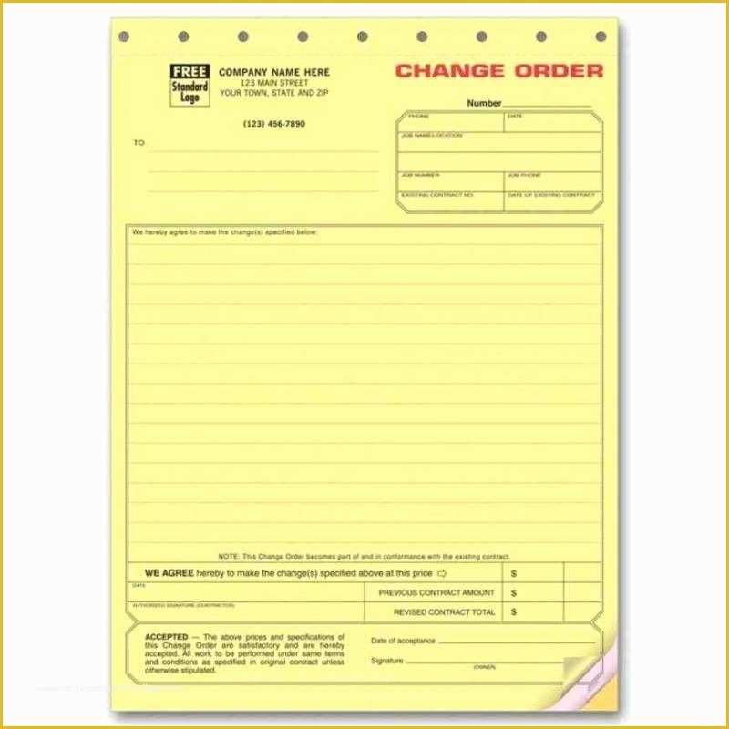 Free G701 Change order Template Of Aia Change order form