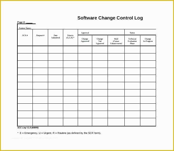Free G701 Change order Template Of Free Change order Template software Change Log Template