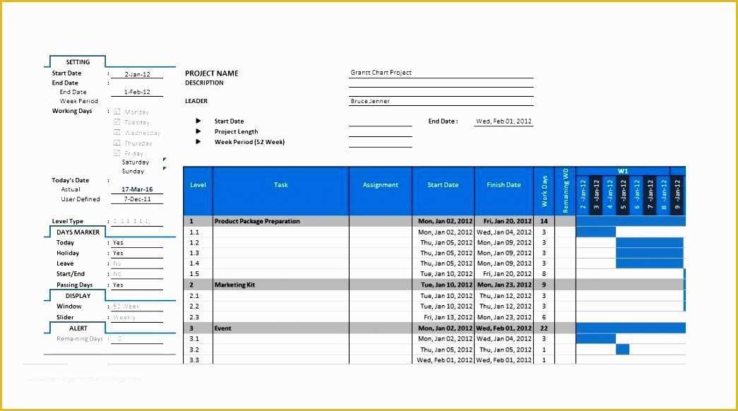 Free Gantt Chart Template Word Of 11 Simple Excel Gantt Chart Template Exceltemplates