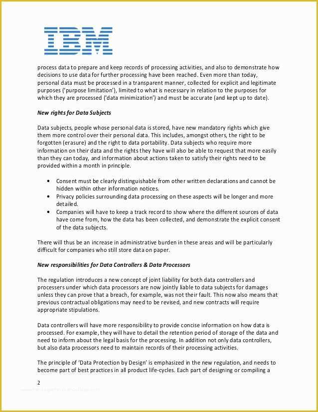 Free Gdpr Compliant Privacy Policy Template Of How Ibm Supports Clients Around Gdpr and Cybersecurity