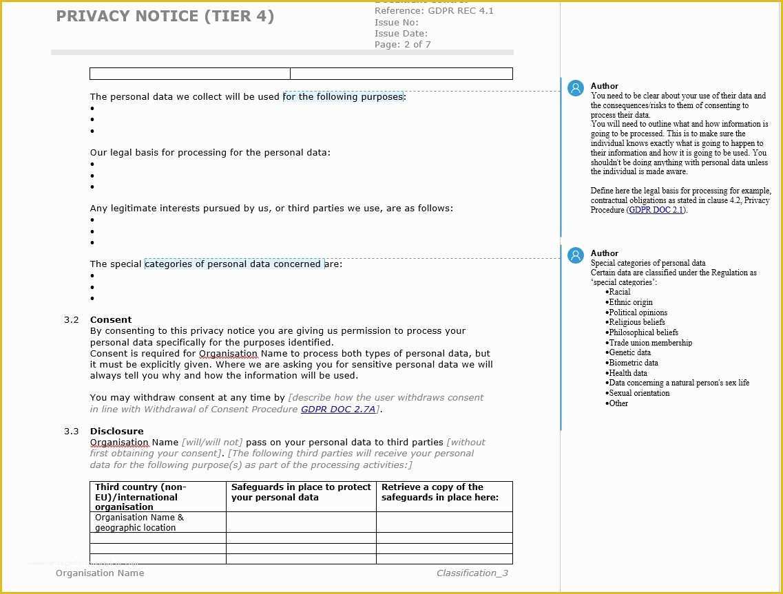 Free Gdpr Compliant Privacy Policy Template Of How to Write A Gdpr Privacy Notice with Template Example