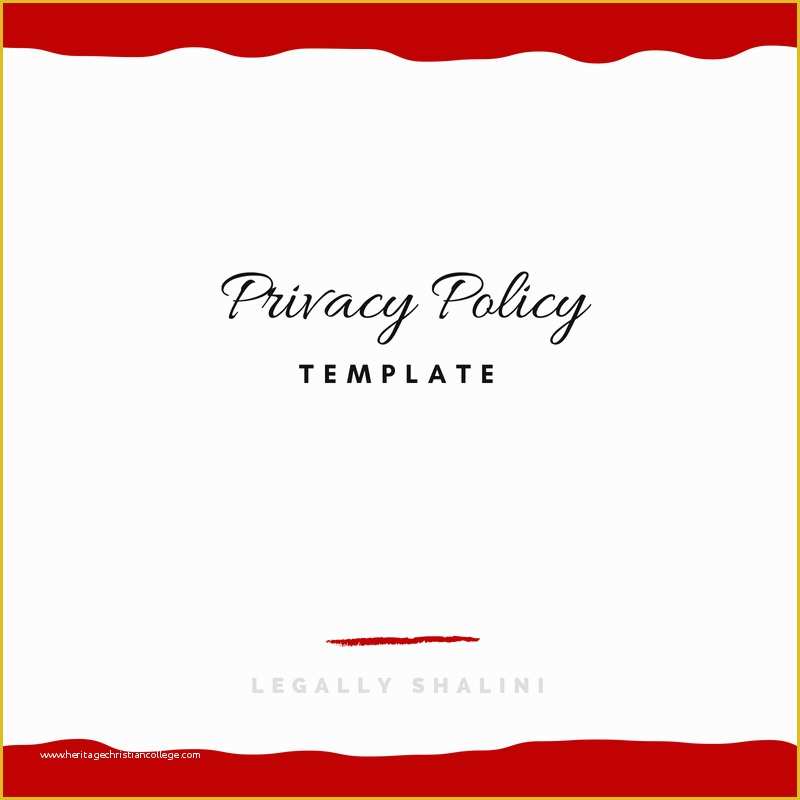Free Gdpr Compliant Privacy Policy Template Of Privacy Policy Template Gdpr Pliant Legally Shalini