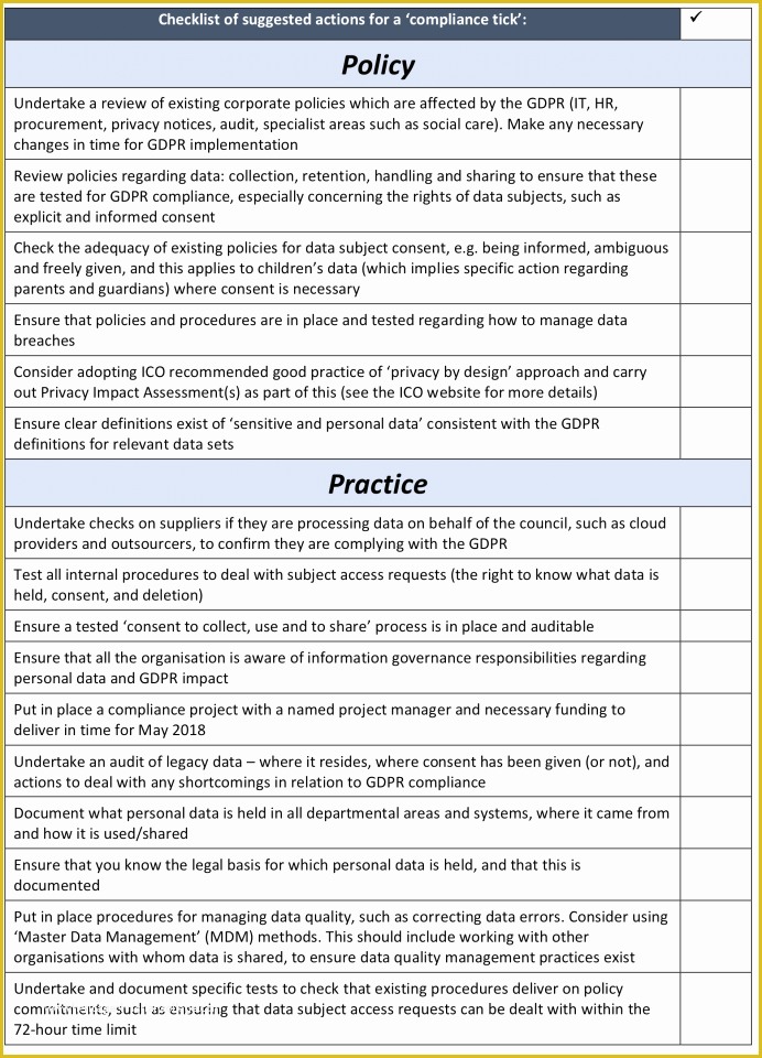 Free Gdpr Compliant Privacy Policy Template Of Turning the Gdpr From A Data Headache Into An Information