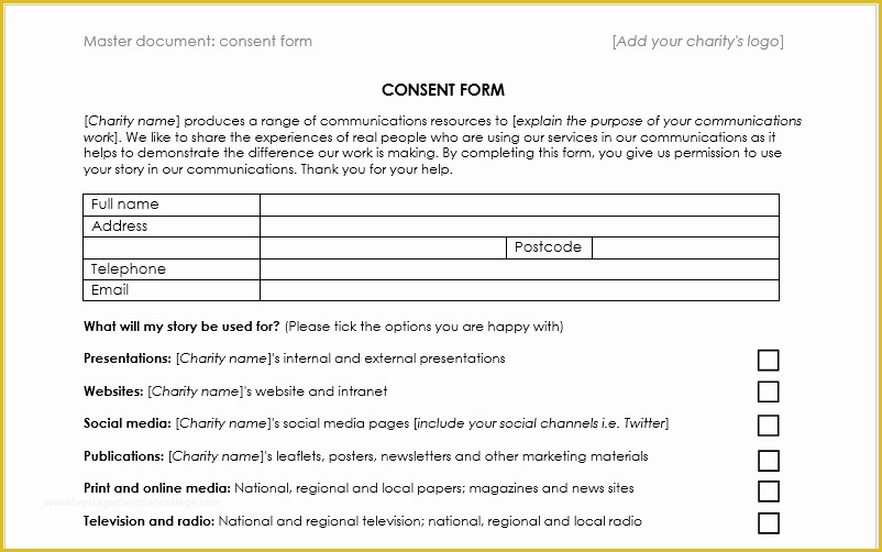 Free Gdpr Consent form Template Of Case Study Consent form Template