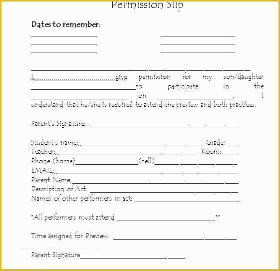 Free Gdpr Consent form Template Of Student Field Trip Permission form Template Simple Picture