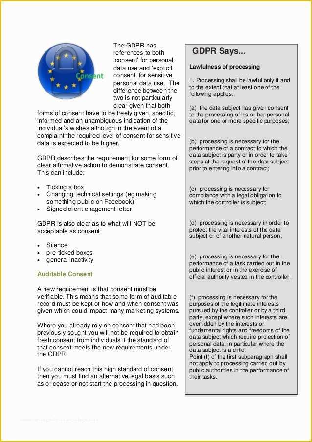 Free Gdpr Consent form Template Of the Essential Guide to Gdpr
