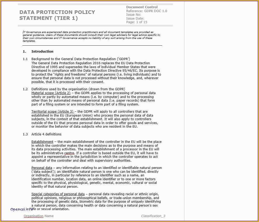 Free Gdpr Templates Of Awesome Data Retention Policy Template Gdpr Free