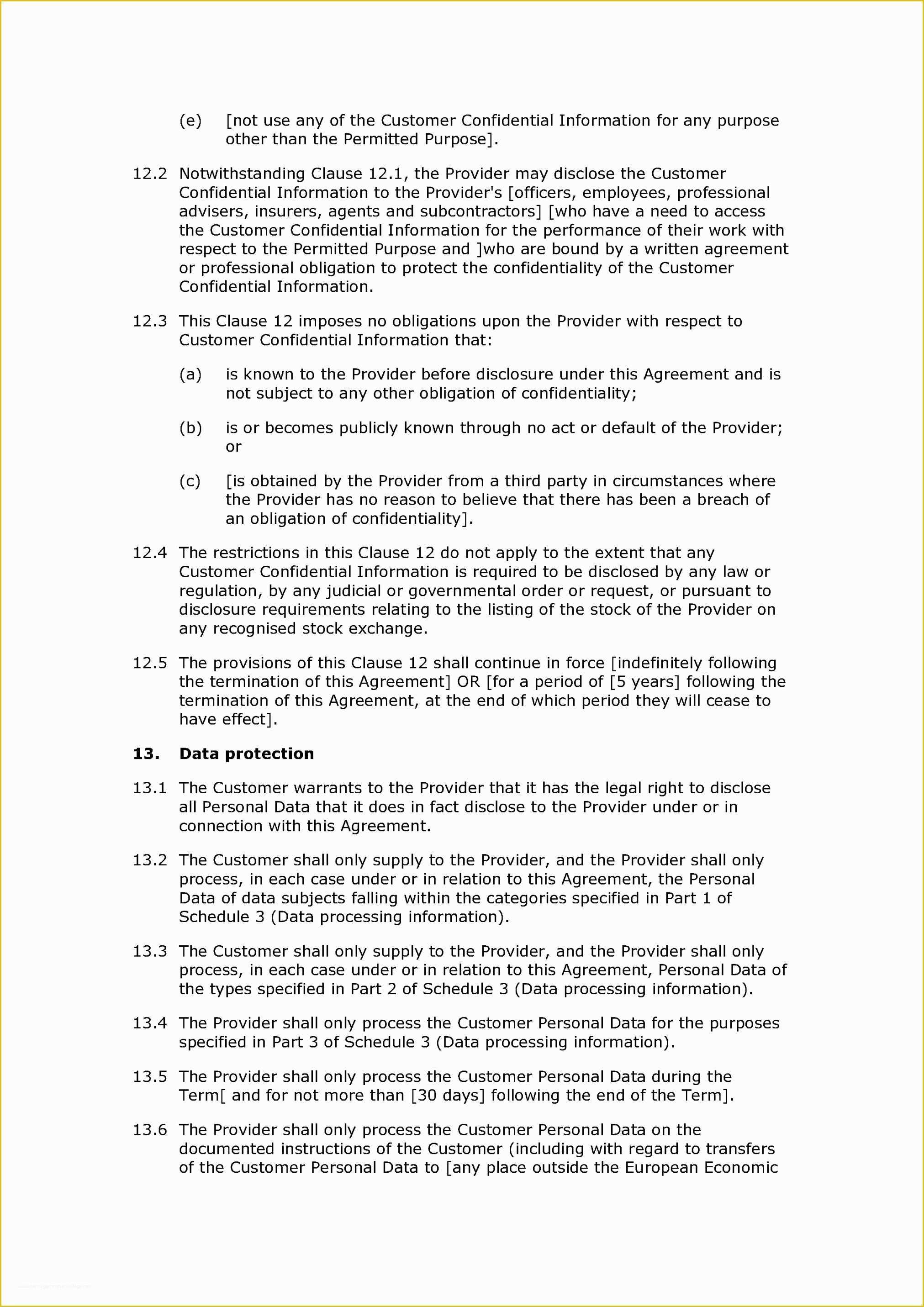 Free Gdpr Templates Of Data Processing Agreement Template Gdpr
