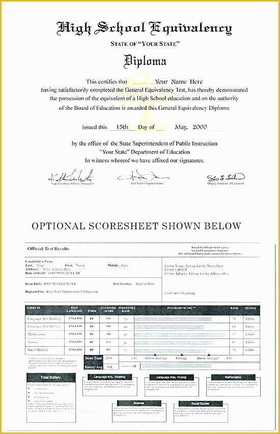 Free Ged Template Download Of Certificate Example Free Template Download High School