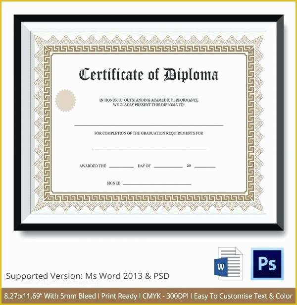 Free Ged Template Download Of Free Printable Certificate Templates for Teachers Diploma