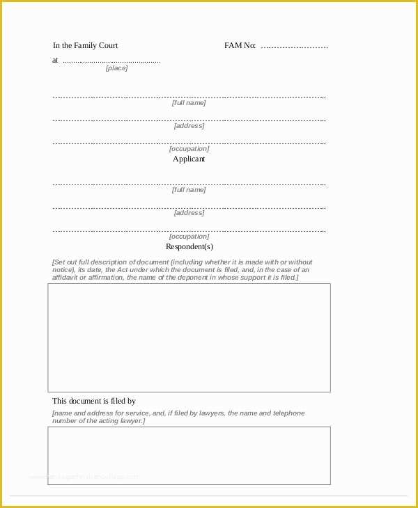 Free General Affidavit Template Of 33 Free Affidavit forms