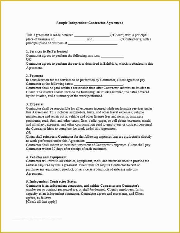 Free General Contractor Agreement Template Of 10 Awesome Collection Of Work for Hire Agreement Templates