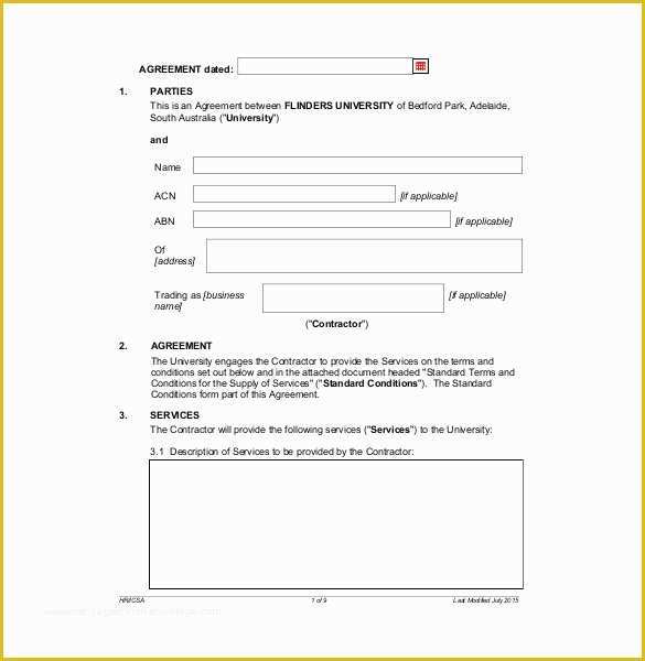 Free General Contractor Agreement Template Of Contractor Agreement Template – 22 Free Word Pdf Apple