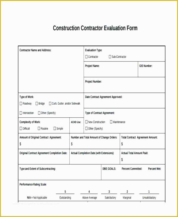 Free General Contractor Agreement Template Of General Contractor Contract General Construction Contract