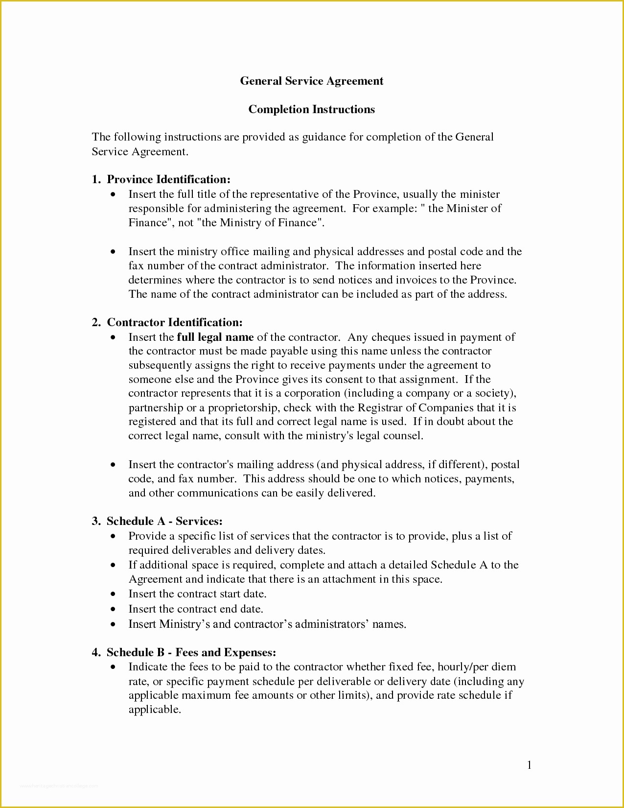 Free General Contractor Agreement Template Of General Service Agreement Template by Banter General