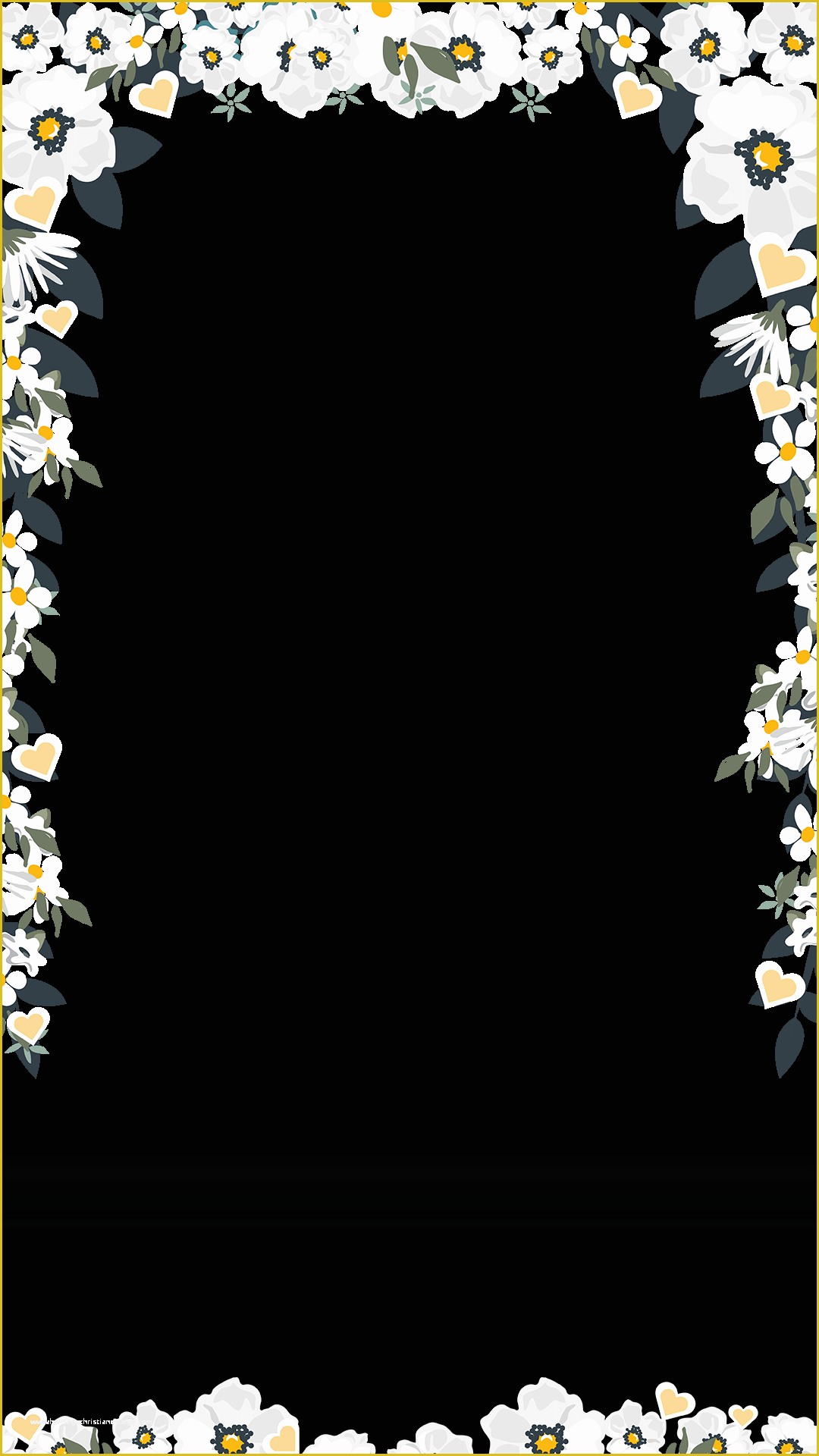 Free Geofilter Templates Of Elegant White Floral Wedding Snapchat Filter
