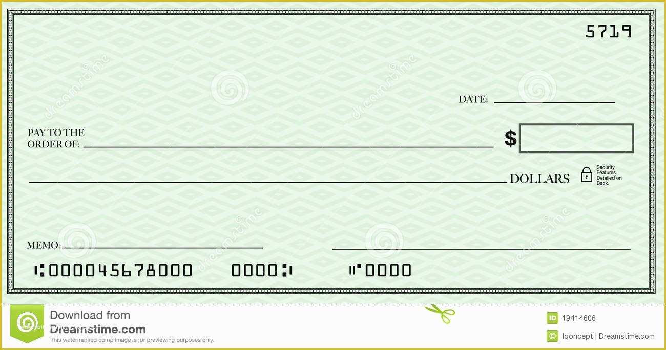 Free Giant Check Template Download Of Blank Check Clipart