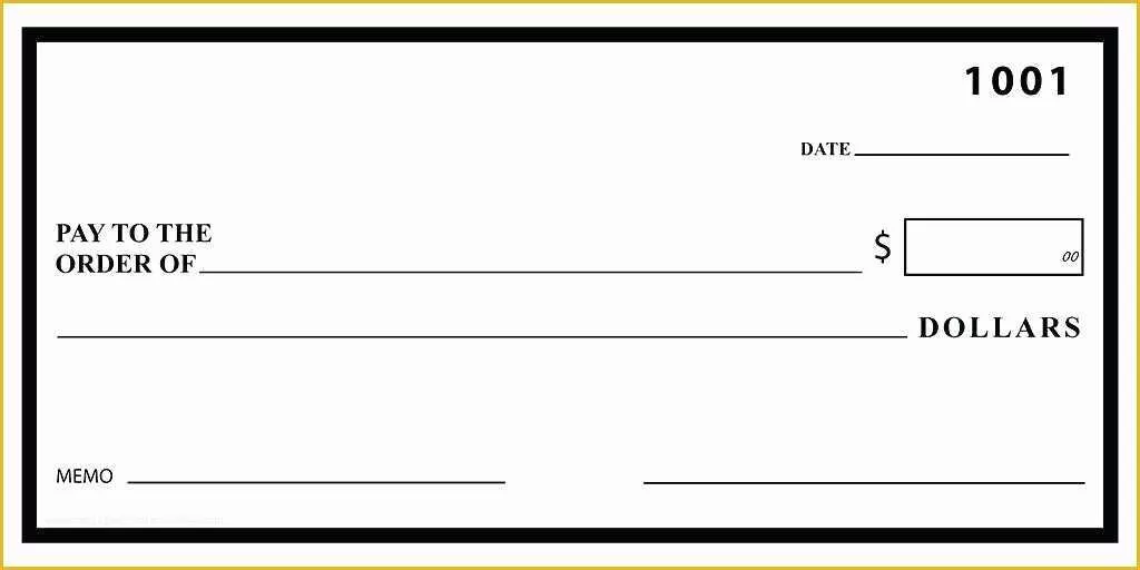 Customizable Big Check Template