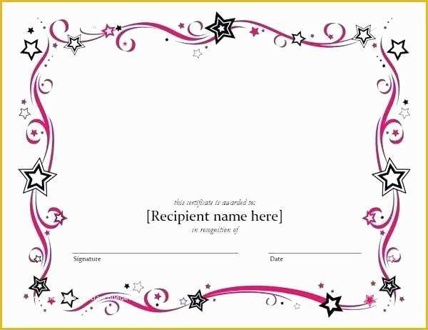Free Gift Certificate Template Open Office Of Blank Certificate Template Word – Takesdesign