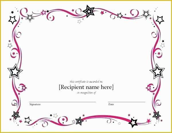 Free Gift Certificate Template Open Office Of Blank Certificate Template Word – Takesdesign